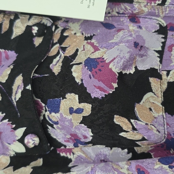 Sezane Dress Floral Purple Size 10 NWT - Picture 10 of 13